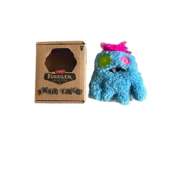 Zuru Other - Fuggler Funny Ugly Monster BABY FUGG SASQUOOSH Blue 3.5" Series 4 Plush Zuru